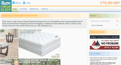 Desktop Screenshot of cheapsleepnow.com